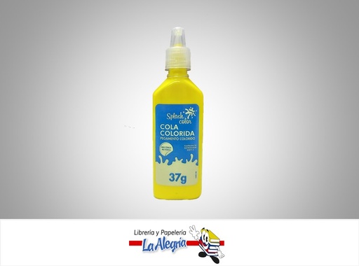 [PEGACOLOR037] PEGA COLORIDA 37GR AMARILLO UND MARCA SPLASH COLOR   