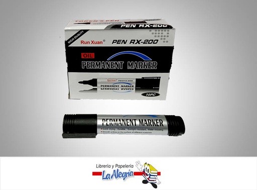 [PENRXAZ] MARCADOR PERMANENTE RX200 AZUL UND MARCA TOKENS PEN   