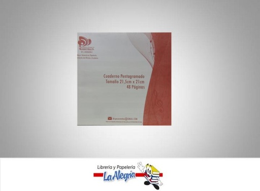 [PENT001] CUADERNO MUSICA 8 PENT 21,5X21CM 48H MARCA DISPECA   