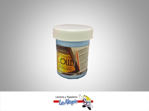 [PERLAF02] PINTURA PERLADA 65GR AZUL CREADOR MARCA COLLET   