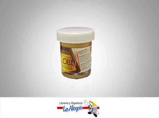 [PERLAF10] PINTURA PERLADA 65GR OCRE TIERRA MARCA COLLET   