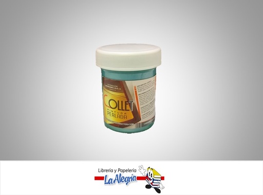 [PERLAF15] PINTURA PERLADA 65GR VERDE COLIBRI MARCA COLLET   