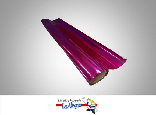 [PHOJ010] PAPEL HOJILLA METALIZADO BOBINA FUCSIA X MARCA S/M   