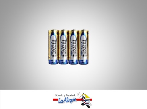 [PILAMAXAA1] PILA AA ALCALINA PACK 4 UND MARCA MAXELL   