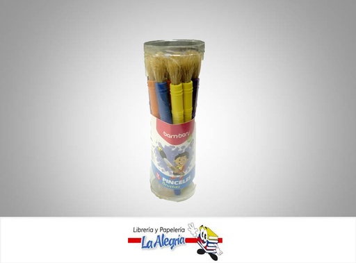 [PINCELB16] PINCEL ESCOLAR NATURAL REDONDO UND MARCA BAMBARY