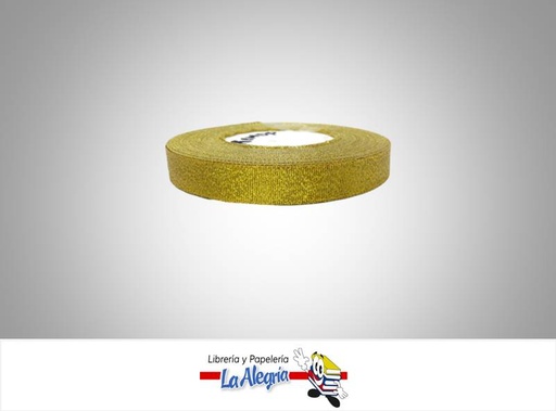 [RCM16MM022] CINTA LAUREX 16MM DORADO XMETRO MARCA S/M   