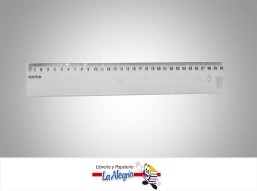 [REGL30] REGLA ACRILICA 30CM MARCA MAYKA   