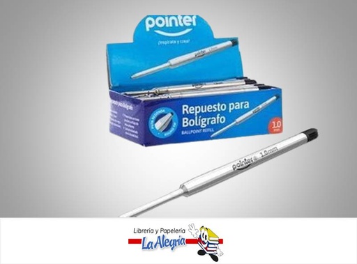 [REPTPARK01BBK] REPUESTOS BOLIGRAFO TIPO PARKER 01B-BK UND MARCA POINTER