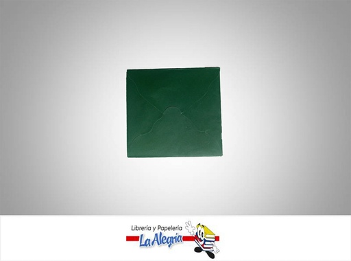 [S01C014] SOBRE NRO1 9X9,2 CM VERDE OSC UND MARCA S/M   