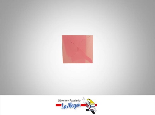 [S01C038] SOBRE NRO1 9X9,2 CM SALMON UND MARCA S/M   