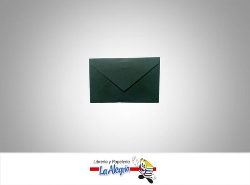[S03C014] SOBRE NRO3 10,8X7,1 CM VERDE OSCURO UND    