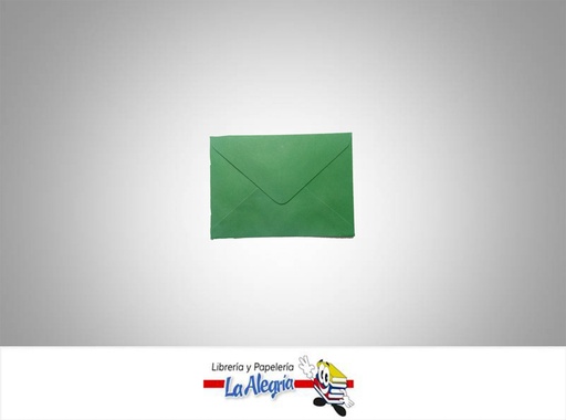 [S03C028] SOBRE NRO3 10,8X7,1 CM VERDE UND    