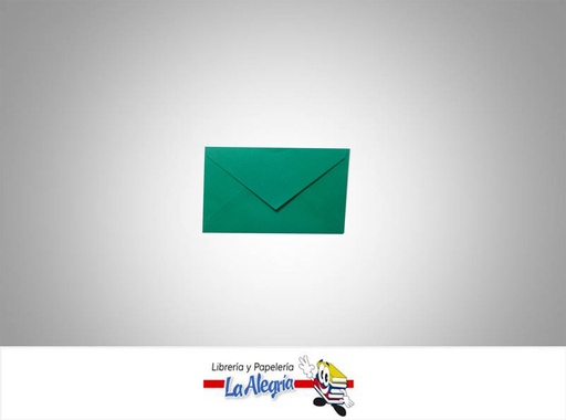 [S03C029] SOBRE NRO3 10,8X7,1 CM VERDE GRAMA UND    