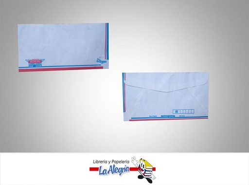 [S08A] SOBRE AEREO16,3X9,3 CM BLANCO UND MARCA S/M   