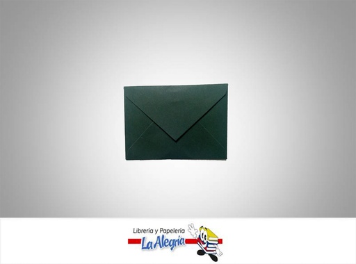 [S08C014] SOBRE NRO8 16,5X9,4 CM VERDE OSC UND MARCA S/M   