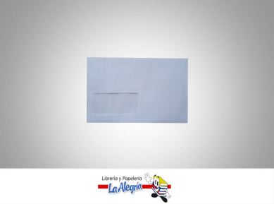 [S08V] SOBRE C/V 16,3X9,2 CM BLANCO UND MARCA S/M   