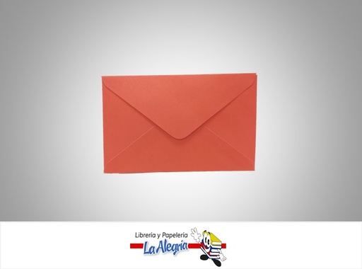 [S13C003] SOBRE NRO13 17,8X11,2 CM ROJO UND MARCA S/M   