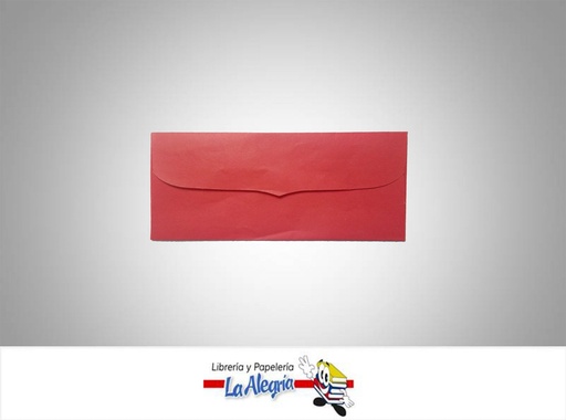 [S20C003] SOBRE NRO20 20,1X9,5 CM ROJO UND MARCA S/M   