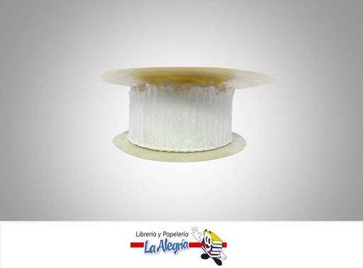 [S8301P01] CINTA GALLES ORG PLISSE 50MM BLANCO XM MARCA S/M   