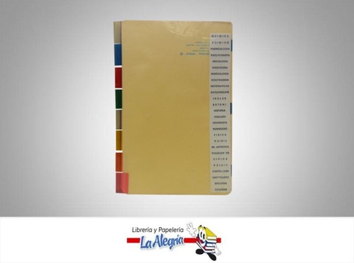 [SA6948] SEPARADOR DE 8 MATERIA1/2 CARTA MARCA APOLO   