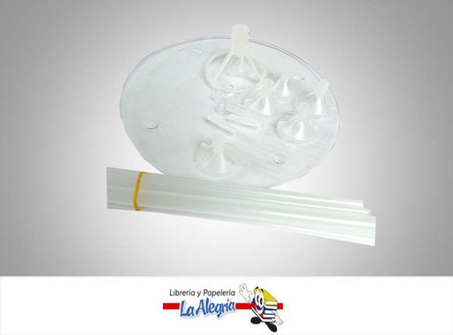 [SBS7] BASE PARA GLOBO 7" STIKS TRANSPARENTE MARCA S/M