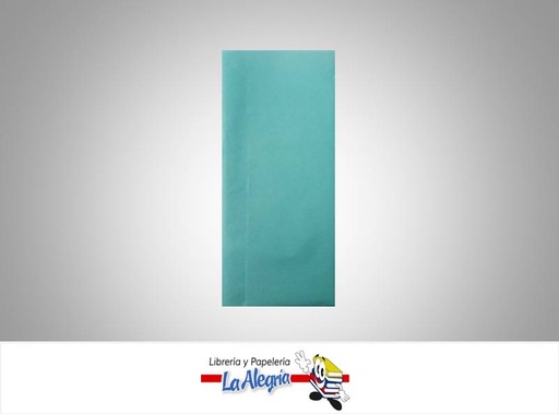 [SEDA048] PAPEL SEDA 50X70CM TURQUESA PLIEGO MARCA S/M   