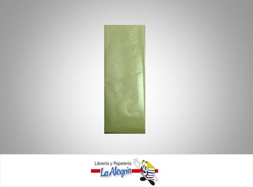 [7598874006523] PAPEL CREPE 50X70CM PERLADO VERDE PLIEGO MARCA S/M