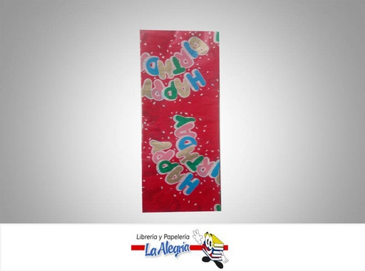 [SEDAX1A] PAPEL SEDA 50X70 CM HAPPY BIRTHDAY PLIEG MARCA S/M   