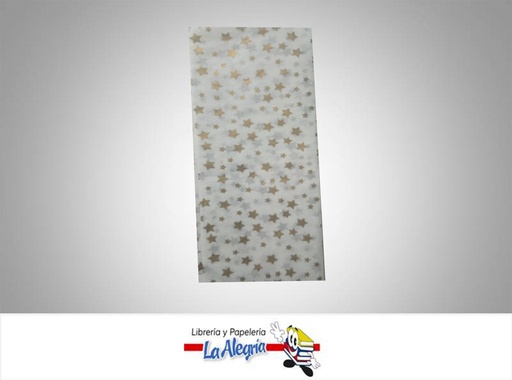 [SEDAX2E] PAPEL SEDA 50X70 CM ESTRELLA BLANCO PLIE MARCA S/M   