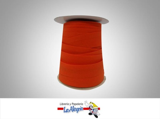 [SES007042] CINTA SESGO 25MM NARANJA XMETRO MARCA S/M   