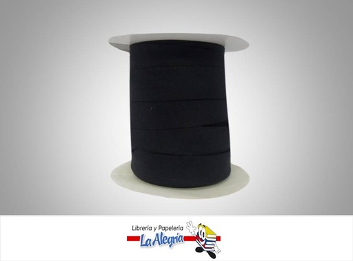 [SES007046] CINTA SESGO 25MM NEGRO XMETRO MARCA S/M   