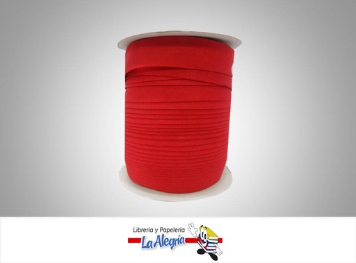 [SES007051] CINTA SESGO 25MM ROJO XMETRO MARCA S/M   