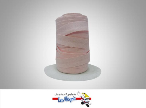 [SES15MM062] CINTA SESGO 15MM ROSADO CLARO XMETRO MARCA S/M   
