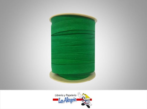 [SES15MM066] CINTA SESGO 15MM VERDE XMETRO MARCA S/M   