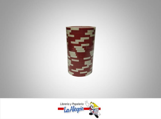 [SET50] FICHAS PARA POKER DE CERAMICA ROJO 25UND MARCA S/M   