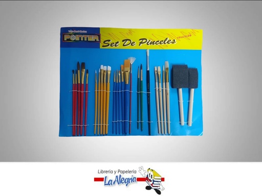 [SETPIN25] PINCEL SET 25 PZ MARCA EVA FOAM   