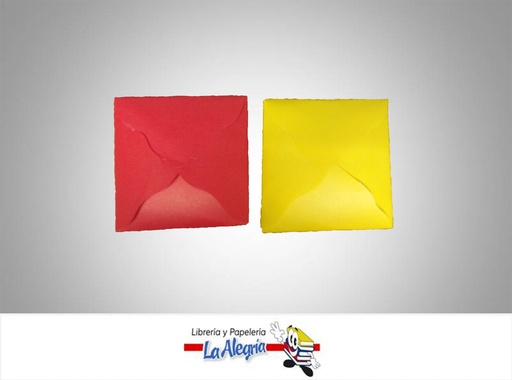 [SOF1414] SOBRE 9X9 CM COLOR VARIADO UND MARCA S/M   