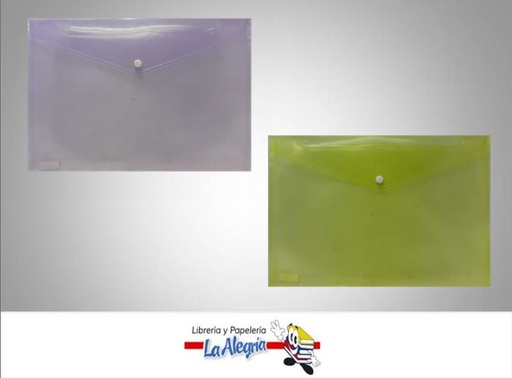 [SP1005] SOBRE PLAST C/BROCHE CARTA MARCA S/M   