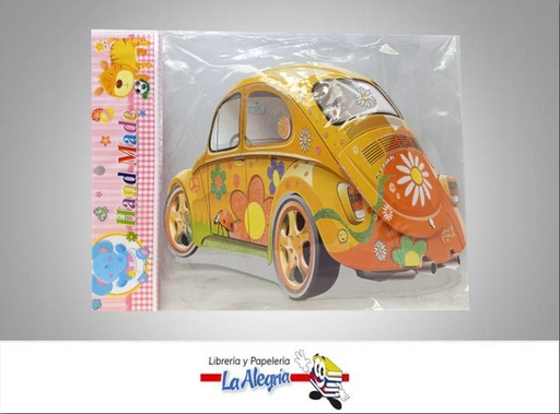 [ST7-05] FIGURA C/RELIEVE ESCARCHADO CARRO ANARA MARCA HAND MADE   