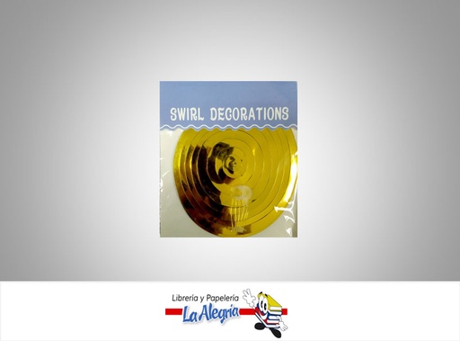 [SWIRLS022] REMOLINO SWIRLS DECOR DORADO UND MARCA SM   