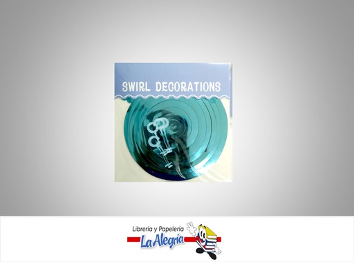 [SWIRLS065] REMOLINO SWIRLS DECOR AZUL TURQUESA UND MARCA SM   