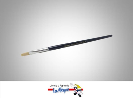[T57708] PINCEL PLANO MANGO CORTO 577 N 08 UND MARCA TODY   
