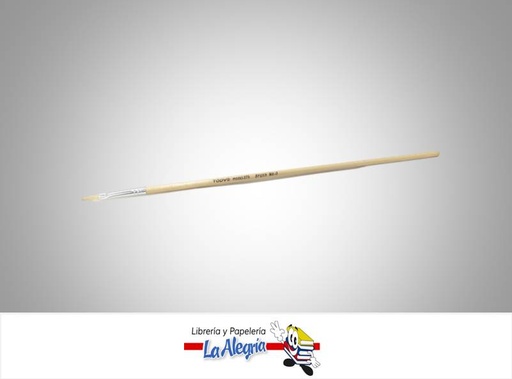 [T57901] PINCEL PLANO MANGO LARGO 579 N 01 UND MARCA TODY   