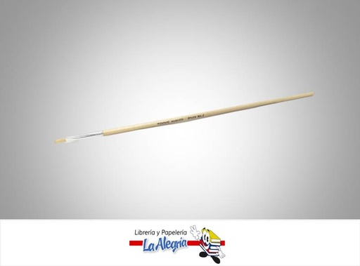 [T57902] PINCEL PLANO MANGO LARGO 579 N 02 UND MARCA TODY   