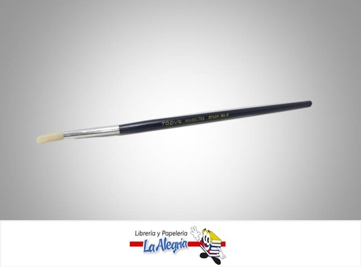 [T76608] PINCEL REDONDO MANGO CORTO 766 N08 UND MARCA TODY   