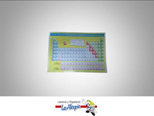 [TABLAP001] TABLA PERIODICA 23X16CM UND TEMATICA EDUCACION   EDITORIAL TABLA PERIODICA