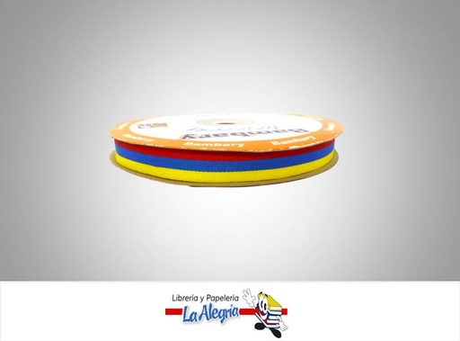 [TRIC005] CINTA TRICOLOR 25MM X METRO MARCA S/M   