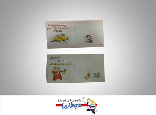 [TTR002] TARJETA DE REGALO 3,8X5 CM TODA OCASION MARCA S/M   