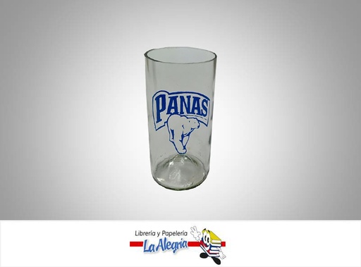 [VASO2] VASO VIDRIO PANAS UND MARCA S/M   