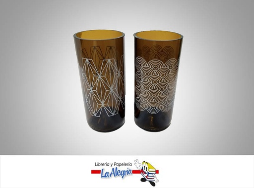 [VASO5] VASO VIDRIO LAMAN GEO 2 UND MARCA S/M   